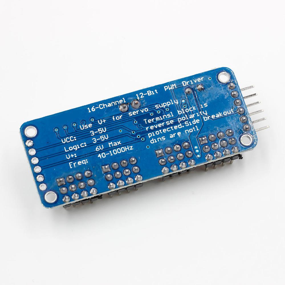 16-канальная плата ШИМ-контроллера сервоприводов с интерфейсом IIC, модуль PCA9685
