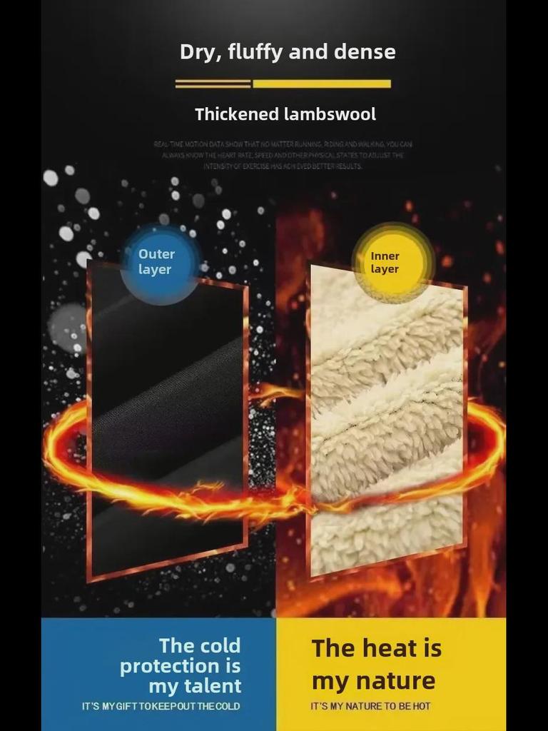 Men's Plush Fleece Casual Sports Suit: Warm Round Neck Sweatshirt & Trousers Set for Autumn/Winter