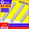 Galvanized Full Thread Iron Screw Rod - Sizes M4, M5, M6, M8, M10, M12