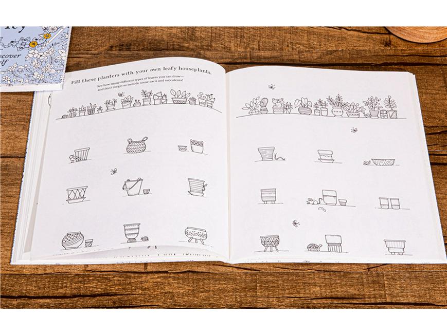 30 дней креативности: Английская раскраска для взрослых для снятия стресса