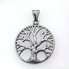 Личность Хип-хоп Улица Древо жизни Нержавеющая сталь Кулон Ожерелье Титановая сталь Аксессуары Цепь свитера