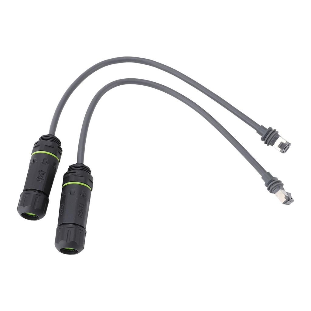 Satellite Cable to RJ45 Connector Waterproof 1200Mbps with Ground Wire Device Satellite Extension Cord to RJ45 Adapter