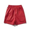 Шорты из чистой кожи черного и красного цвета с карманами 2025 лето мужские женские высокое качество желтая кулиска пляжные шорты штаны бриджи