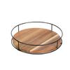 Rotating Solid Wood Seasoning Rack - Kitchen Organizer Tray