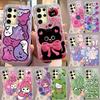 Чехол для Samsung Galaxy A56 S24 S25 Plus Ultra A15 A25 A55 A35 A16 A26 A36 5G Чехол для телефона Мультяшный Кот Панда Узор Мягкий Бампер