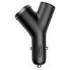 YType Car Charger 2x USB Cigarette Lighter Socket 34A Black