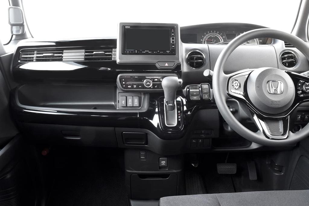 Панель приборов SecondStage Honda Line Panel для автомобилей с автоматическим стояночным тормозом Piano Black H043BLK N-BOX (JF3/JF4)