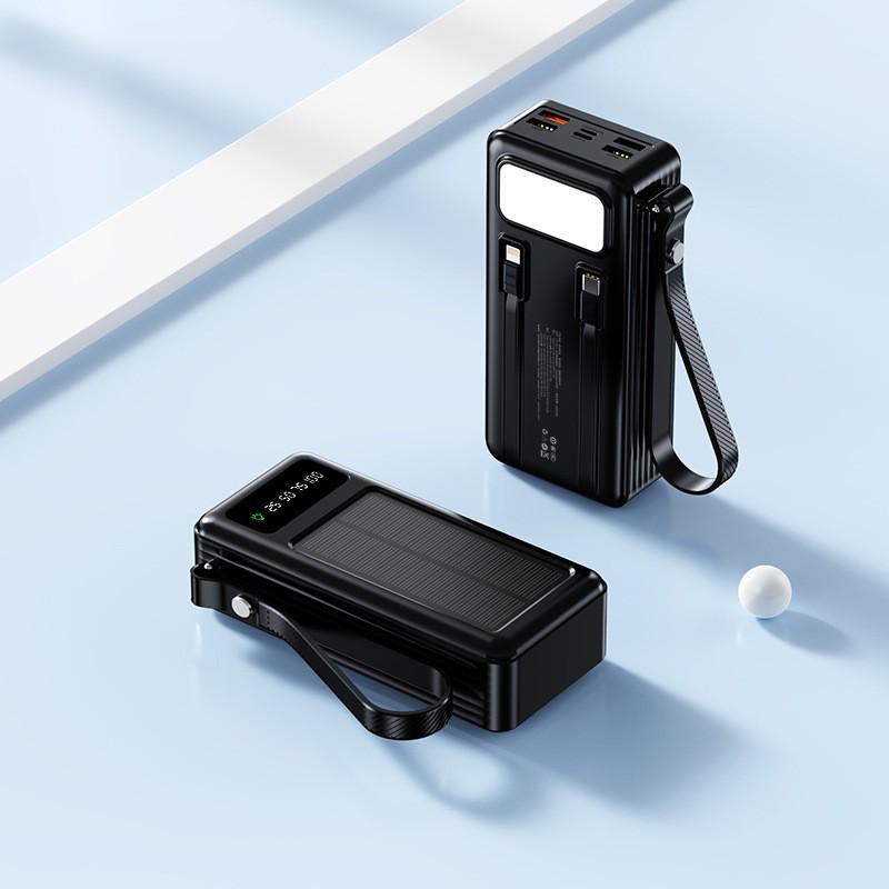 Солнечная портативная зарядная станция Power Bank на 20 000 мАч большой емкости с дисплеем – идеальный подарок на праздник