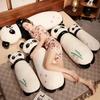 Panda Flower Bamboo Long Plush Toy Animal Stuffed Doll Room Decoration Kids Gift