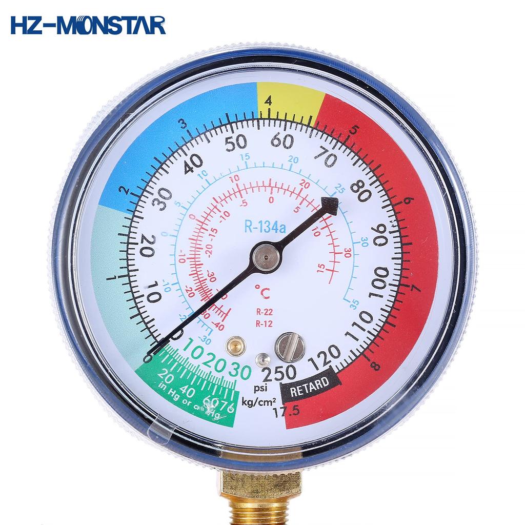 HZ-MONSTAR R12 R134a Комплект для заправки газом автомобильного кондиционера Заправка кондиционера Универсальный