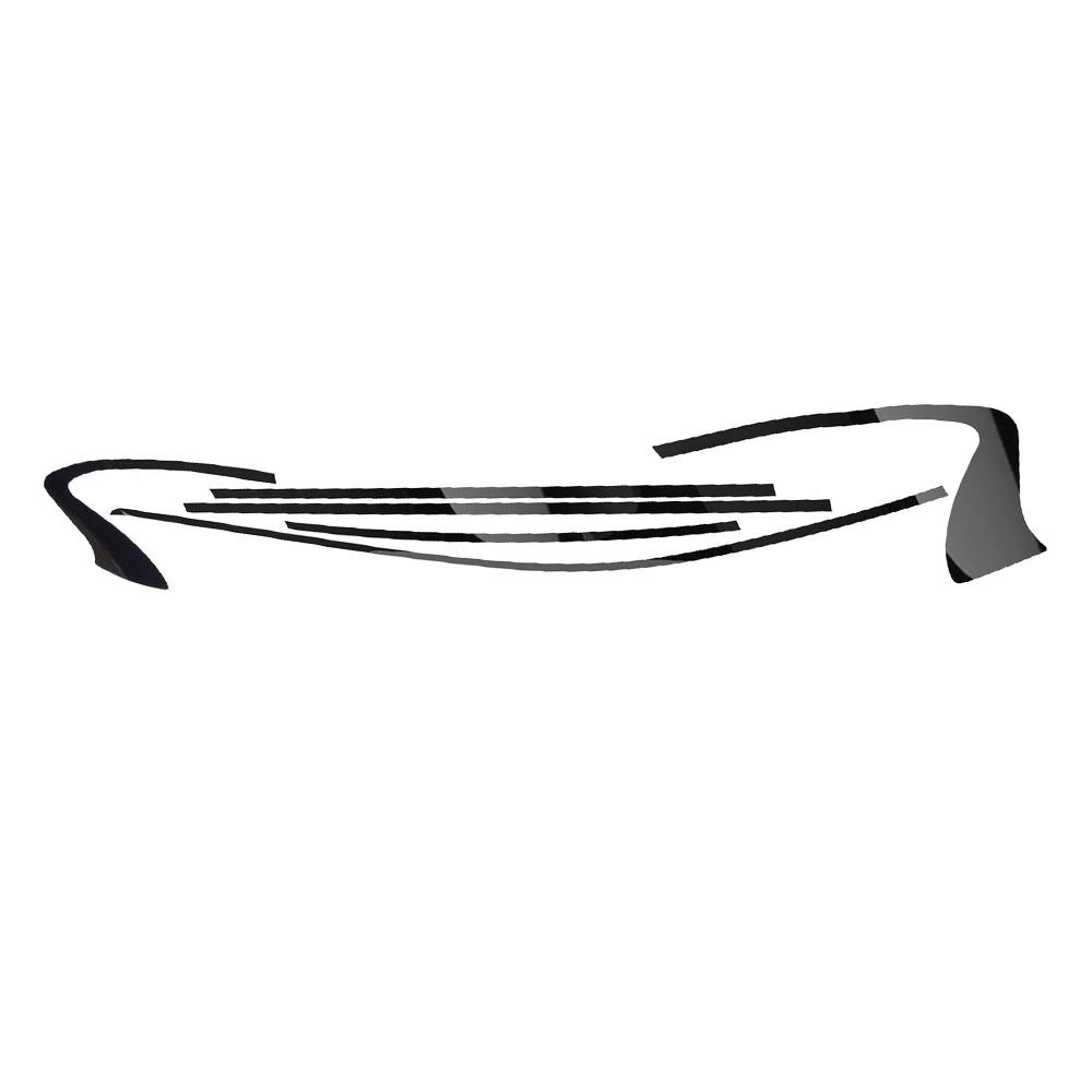 Хром Делит Черный Затемненный Накладка Отделка Окна Ярко-Черный Для Infiniti Q50 Q50S 2014-23