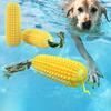 Teeth Cleaning Dog Toy For Medium Large Dogs Anti-bite Squeak Interactive Training Big Dog Chew Toys Golden Retriever Funny Elasticity Corn Toys