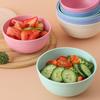 4 шт. Пластиковая салатница пищевого класса с пыленепроницаемой крышкой Многофункциональная утолщенная миска для хлопьев Безопасная для мытья в посудомоечной машине Многоразовая миска для лапши