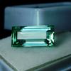 Natural 10 Ct Emerald Cut Loose Gemstone Bluish Green Sapphire
