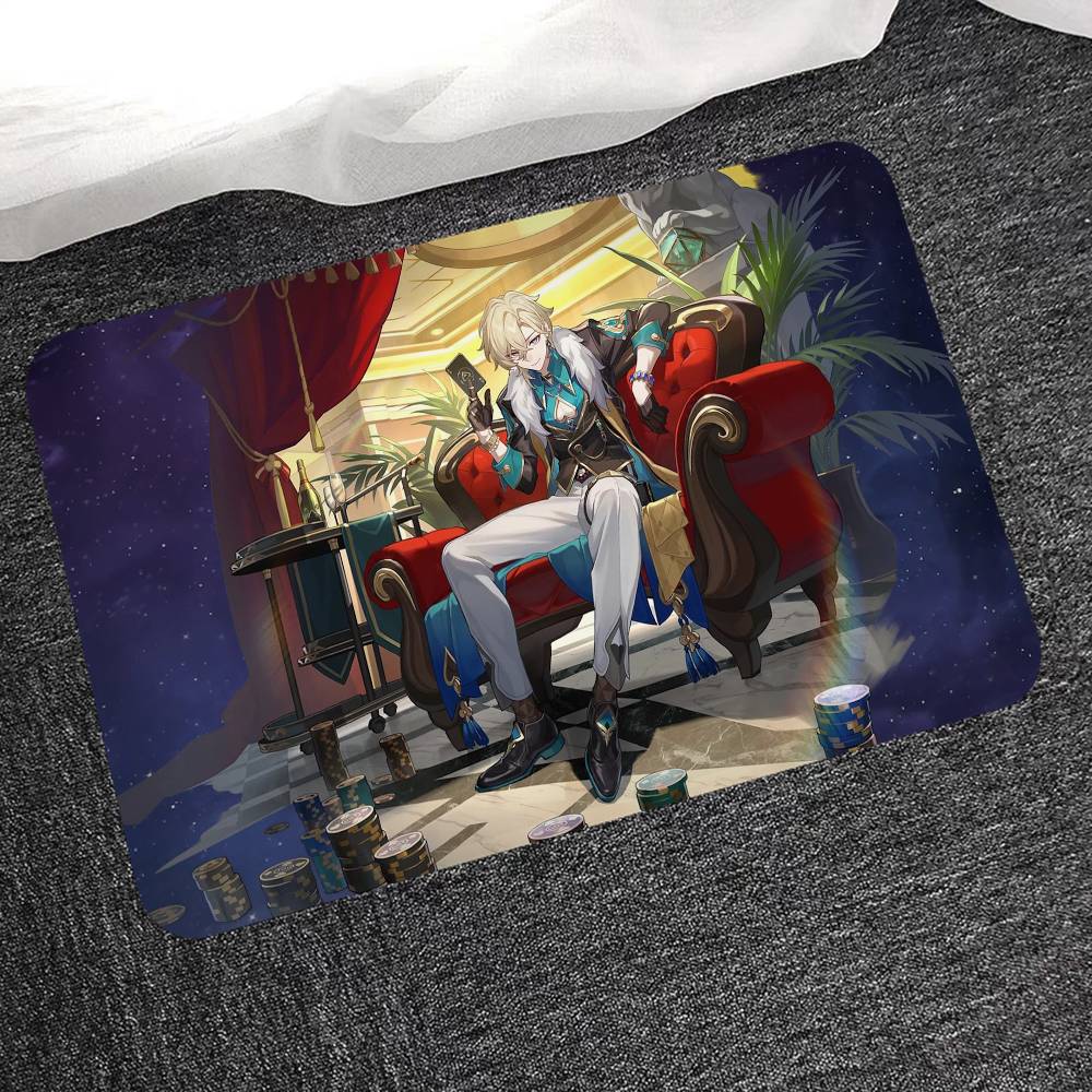 Игровой персонаж Авентурин Входной коврик в скандинавском стиле Домашний придверный коврик Коврики для ванной-туалета Коврик для декора спальни/отеля