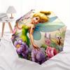 Tinkerbell, Fairy Automatic Opening and Closing Umbrella, Compact Travel Umbrella, Lightweight and Portable, Suitable for Beach Commuting Bu