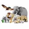 Конструктор MOC Животные Зоопарк Слоны Тигры Шимпанзе Лось Медведи Овцы Верблюд Лошадь Крокодил Леопард Мини Декоративные Кирпичики T11