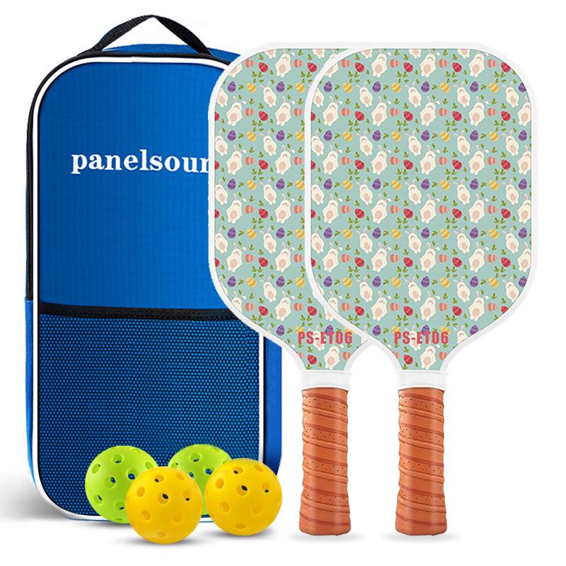 Children's Cartoon Fiberglass Pickleball Paddle Set