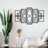 5pcs/set Mandala Wall Decor Laser Cutting Metal Wall Art, Metal Wall Sign, Metal Wall Hanging, Mandala Wall Decor