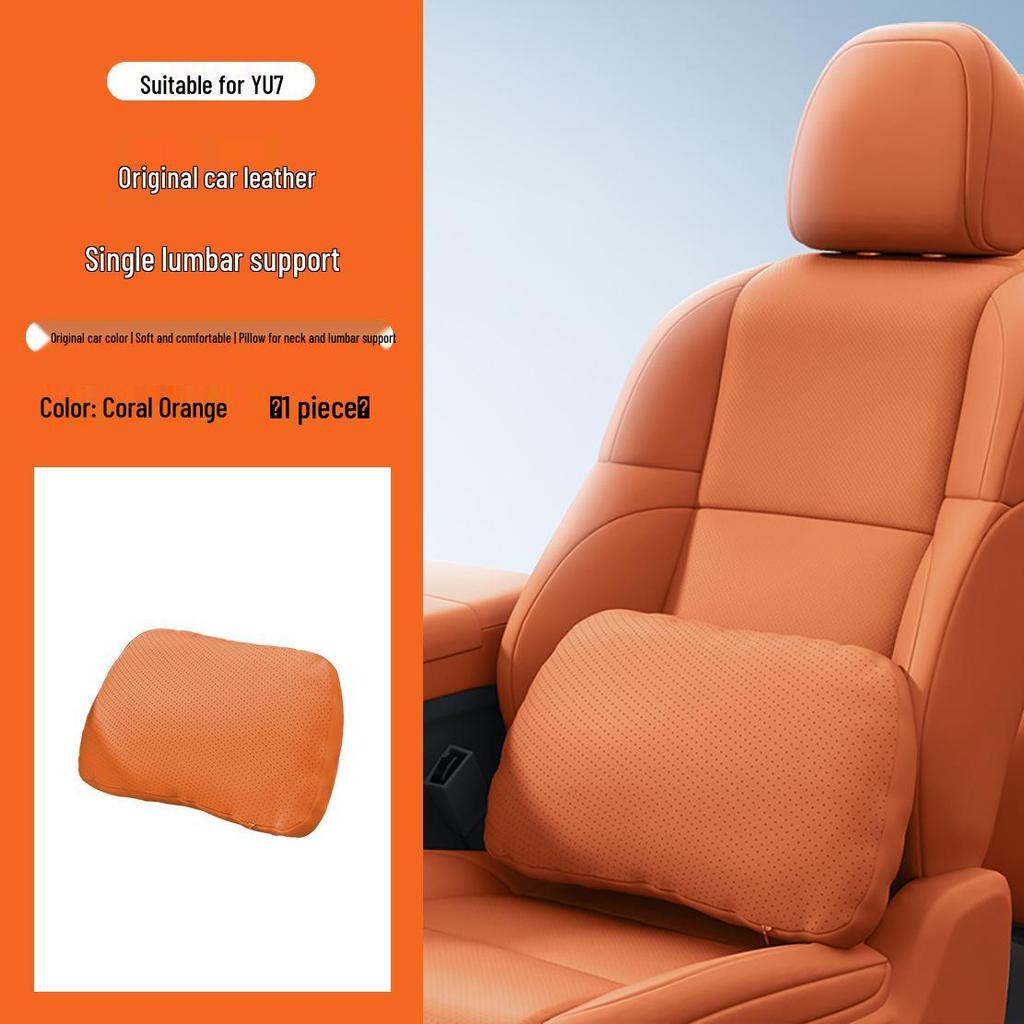 Xiaomi YU7 Suede Lumbar & Neck Support Pillow - Car Interior Cushion Accessory