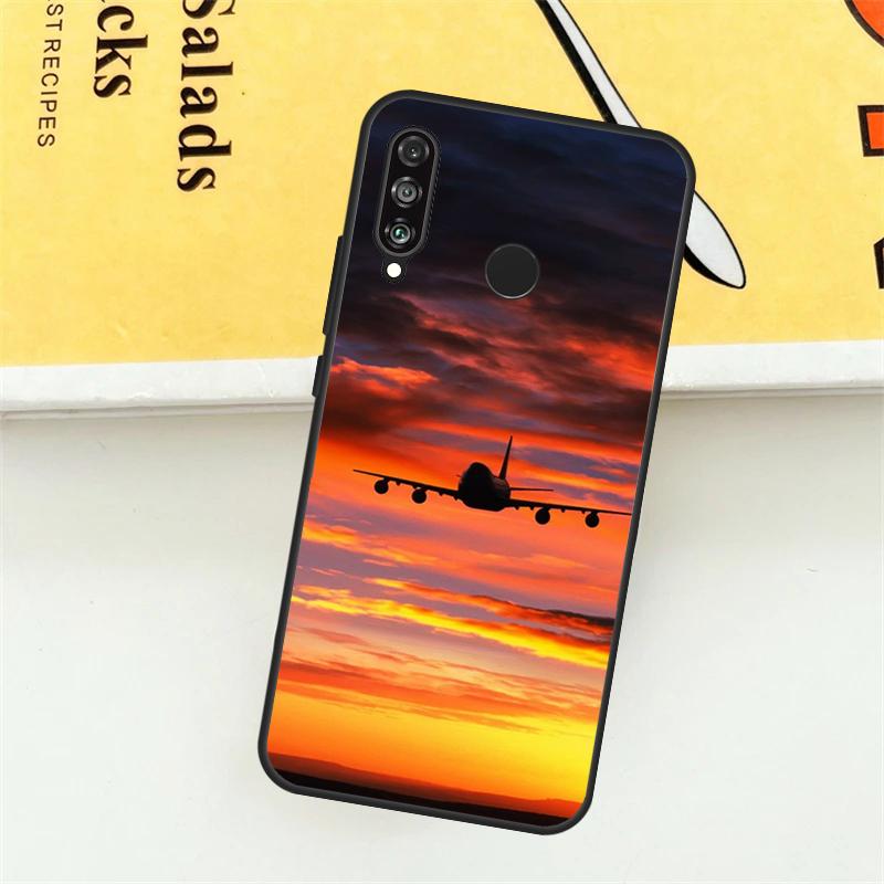 Чехол для телефона Huawei P30 P20 P40 Lite Nova 11 Pro 9 10 SE 5T 3i 7i 11i Y60 Y70 Y90 Y61 с изображением самолета