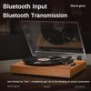Bluetooth Встроенный Рупорный Динамик Настольный Бытовой Фонограф Деревянный Виниловый Противоскользящий Проигрыватель Пластинок Новый 420*320*105мм