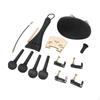 Violin Parts Set Tailpiece Tailgut Endpin with Tuning Pegs Bridge Fittings Accessories