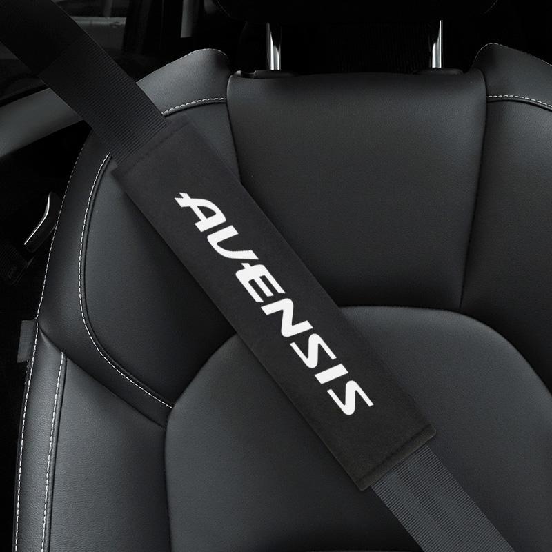 2pcs Car Seat Belt Protect Shoulders Pads Case For Toyota Avensis t25 t27 Auto Cover Stickers Accessories Car Styling