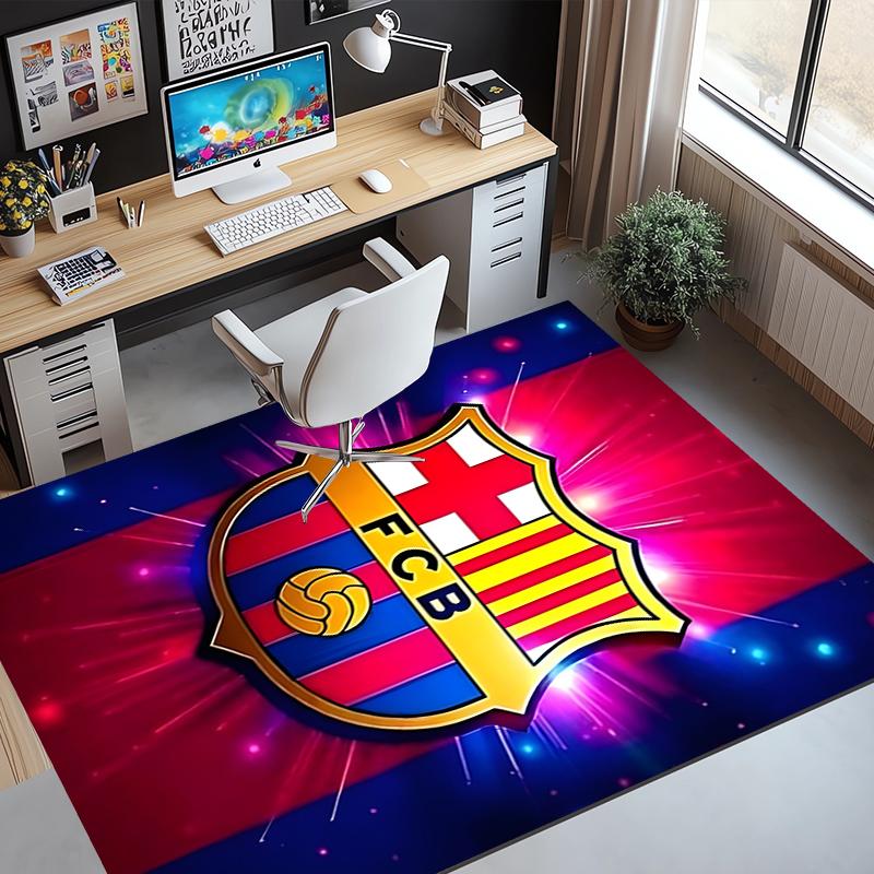 football club FC Pattern Rug, Indoor/Outdoor Mat, for Picnic, Gameroom, Bedroom, Office, Living Room, Home Decor Carpet, Birthday Gift