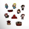 Набор значков Stranger Things Аниме: Броши Векны, Одиннадцати и Уилла для украшения книг