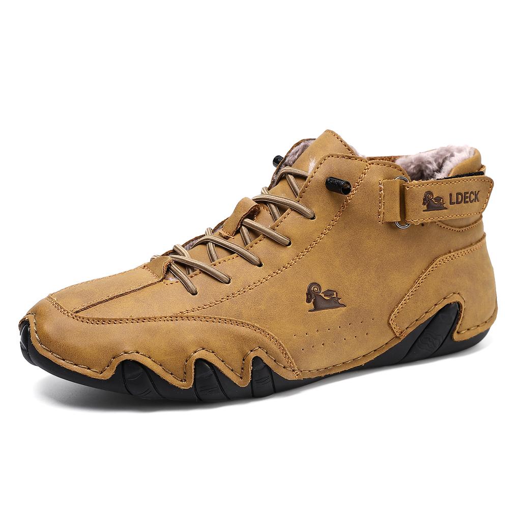 Зимние бархатные ботинки Мартина большого размера, мужские термохлопковые ботинки с высоким верхом, мужская спортивная и повседневная обувь