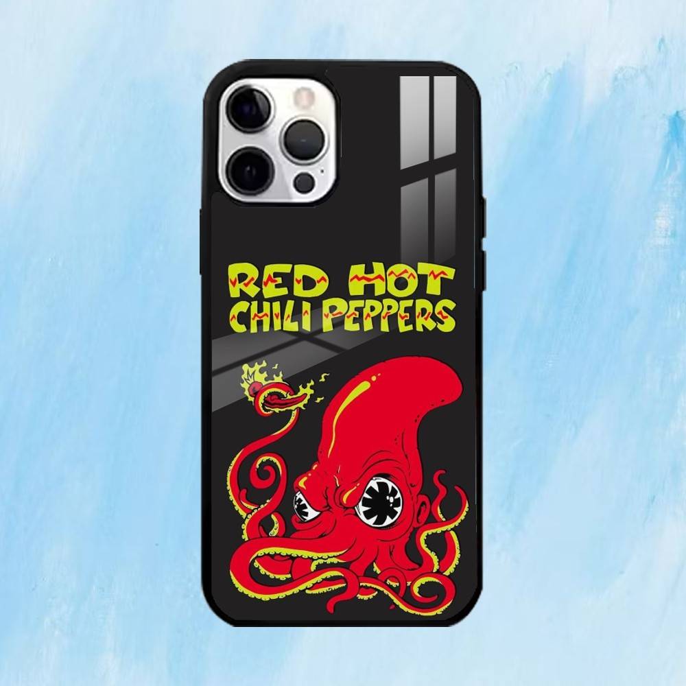 R-Red H-Hot Chili PeppersS RHCP Чехол для телефона For iPhone17,16,15,14,13,12,11 Plus,Pro Max Магнитный Для Magsafe Беспроводной Зарядки