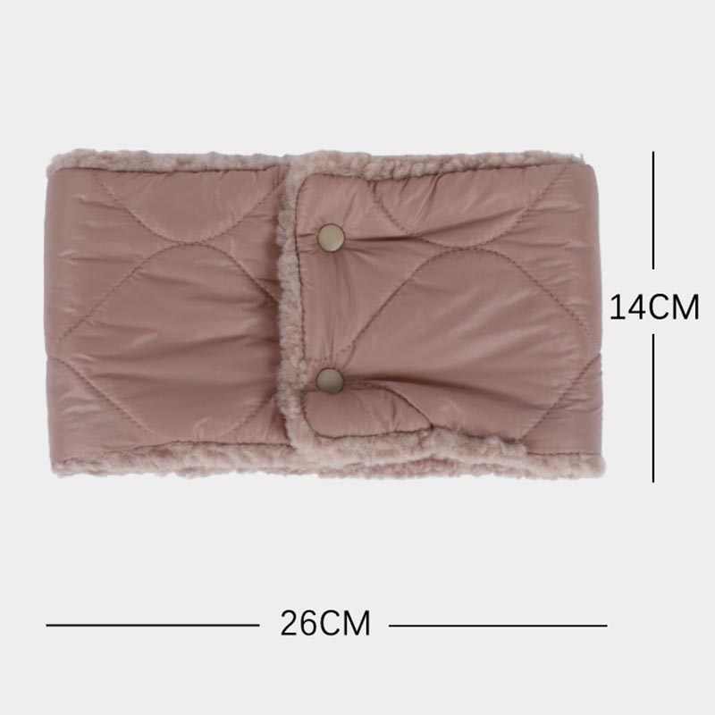 Зимний утолщенный теплый пуховый женский флисовый нагрудник из ягненка с защитой шеи