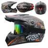 Cross Border Exclusive Full Coverage Four Season Off-road Motorcycle Helmet Off-road Racing Downhill Pedal Helmet Men's Wind Goggles