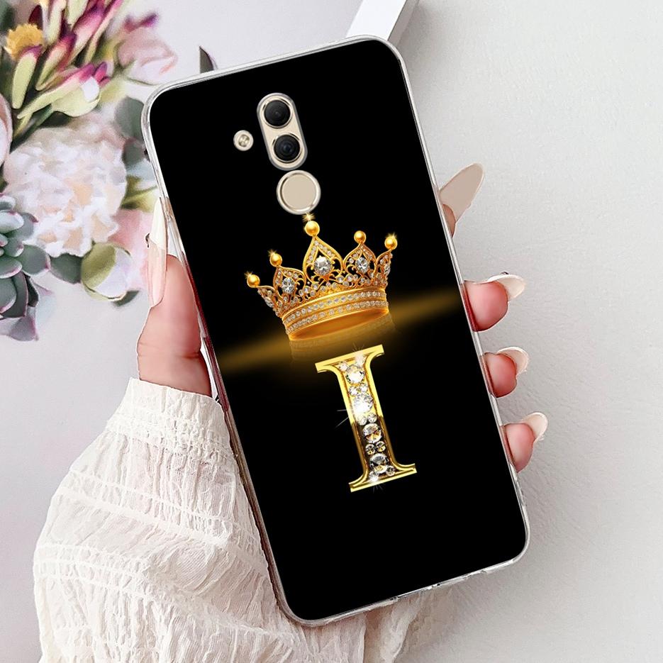 For Huawei Mate 20 Lite Case SNE-AL00 Stylish Crown Letters Cover Soft Slim Phone Case For Huawei Mate 20 Pro Mate20 Lite Fundas