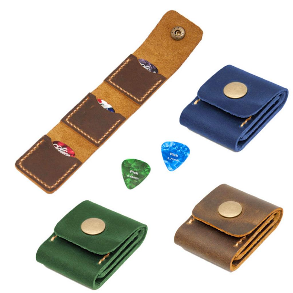 PU Leather Guitar Pick Holder Guitar Pick Organizers Guitar Pick Carry Pouches Guitar Pick Case Pick Storage Pouches