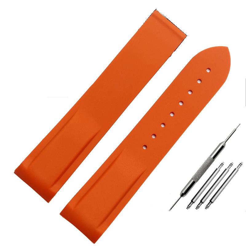 Классический ремешок для часов с резиновым силиконовым интерфейсом Arc 20 мм 22 мм подходит для часов Omega Seamaster GMT Diver 300 Speedmaster Seiko Hamilton