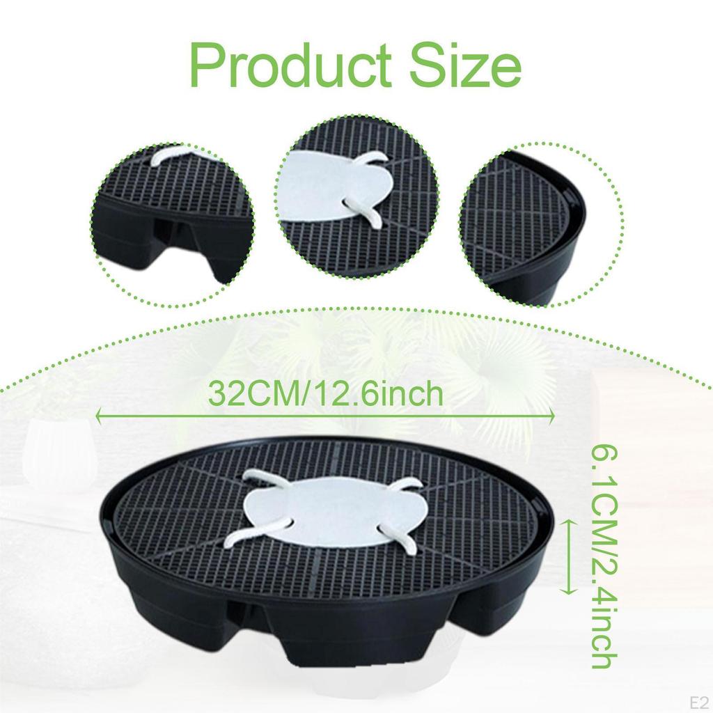 4 шт. поддон для растений, самополивающаяся тарелка, дренаж воды, прочные высокие поддоны для горшков, капельница для воды