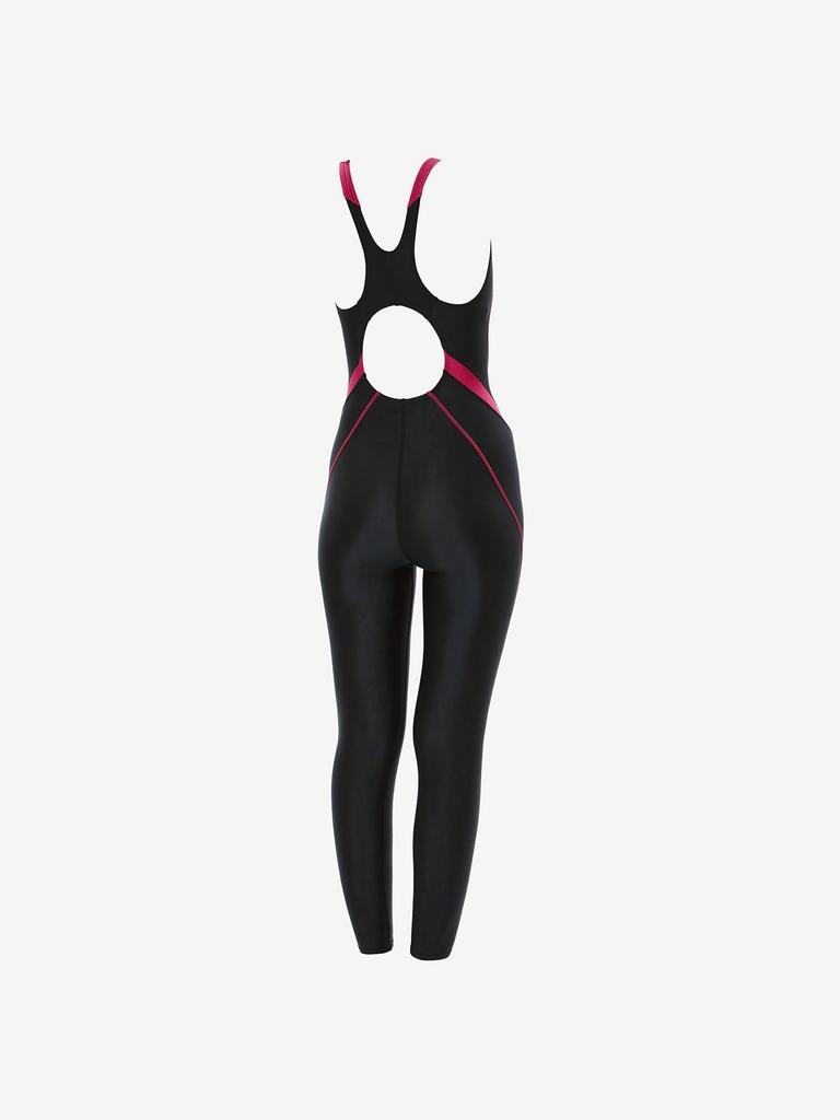 Speedo Comfort Lap Long John Competitive Training Wild Medium Women's Swimsuit, SFW12410, Cherry,