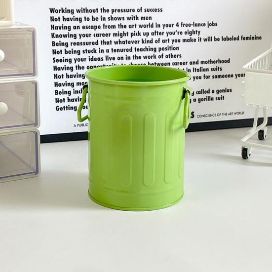 Cartoon Pen Holder Metal Storage Organizer for Pens Pencils Erasers Crayons Markers Large Capacity Desktop Pen Stand for Office School