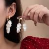 Серьги-кисточки из ракушек и лепестков для женщин, элегантные серьги-подвески, два способа ношения, уникальные минималистичные украшения