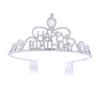 European and American Crown Rhinestone Party Headwear Bride's Birthday Hair Band Colorful Anti Slip Hair Comb King's Crown Hair Band