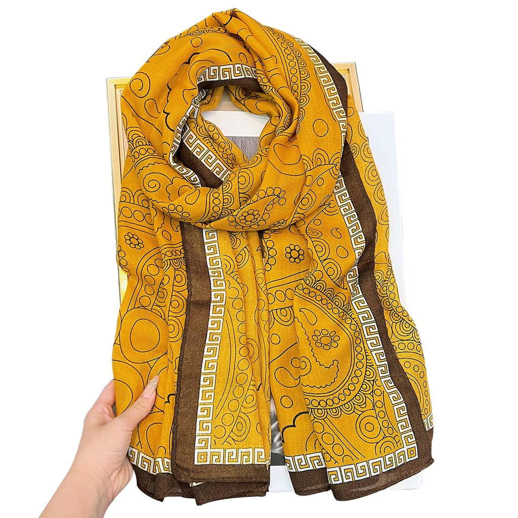 Autumn new foreign-style air-conditioned room shawl outside office nap multi-functional silk scarf fashion versatile high sense