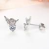 Angel Wings Earrings Female Cute Small Mini Diamond Wings Earrings Niche Design Earrings