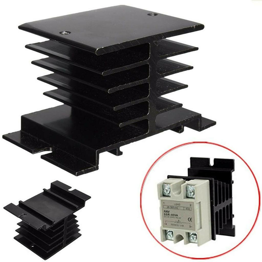 Aluminum Heat Sink SSR Dissipation for Single Phase Solid State Relay 10A-40A