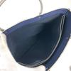 CHANEL Metal handle Bag Tote Bag Hand Bag polyamide Navy