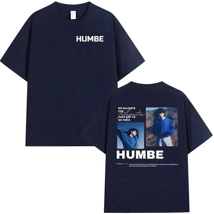 2026 Singer Humbe Dueno Del Cielo Tour Pattern Mens Hip Hop Pop Fan Fashion Cotton TShirt Gothic Street Style Tshirts