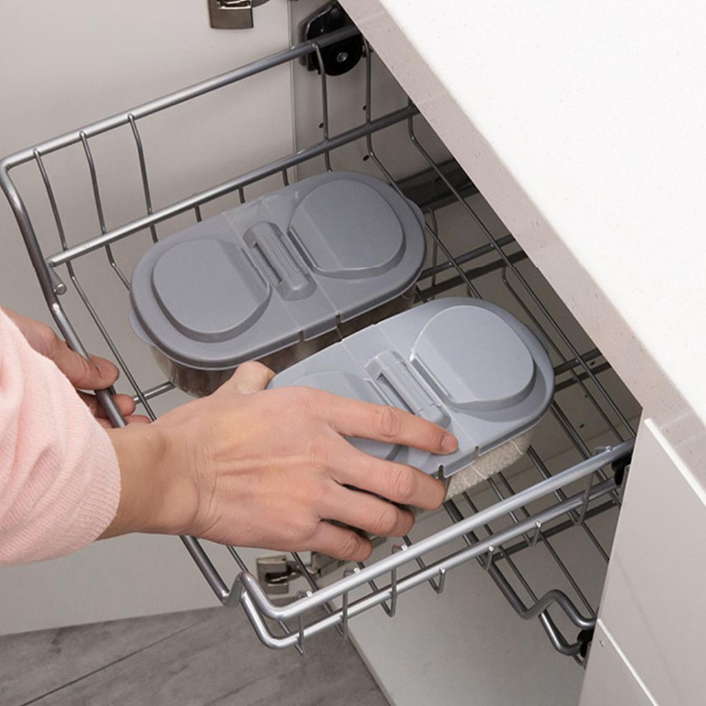 Dual Compartment Kids Snack Container BPA Free Plastic Storage Box With Transparent Lid Leakproof Design For Travel And Home Use