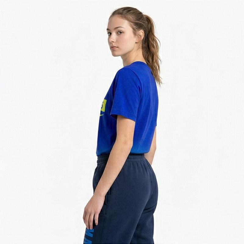 Nike × Футболка WNBA Коллаборация Dallas Wings Простая Универсальная Дышащая Удобная Пуловер Детские топы 3Z2B7FEM5-DWS