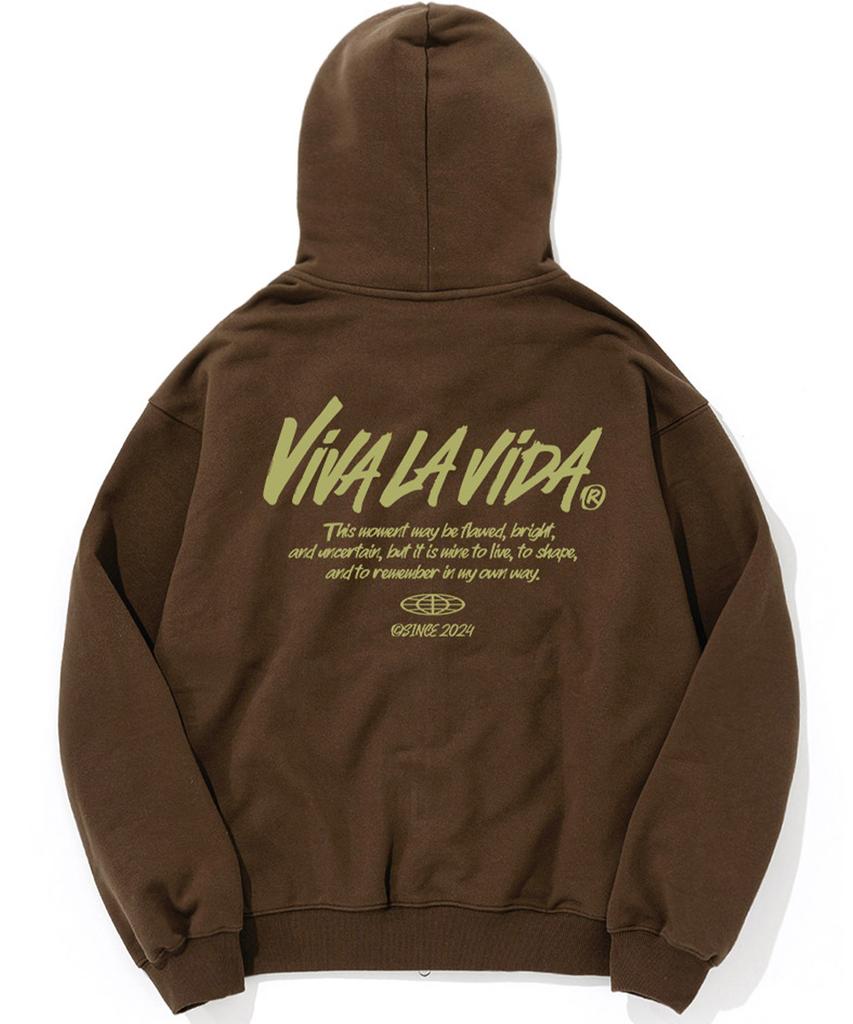 Viva La Vida [Вариант с флисовой подкладкой] Толстовка на молнии из плотного терри (Тип А)